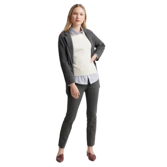 J. Jill Petite Ponte Charcoal Gray Ankle Leggings Size S - Picture 1 of 9